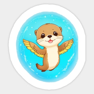 Otter is An Angel Sticker